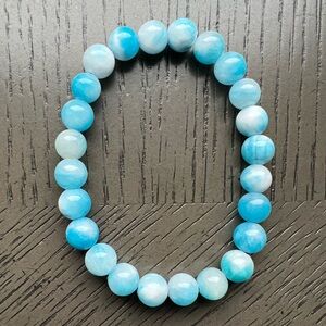 Persian jade bracelet 8mm SIZE 6.5’